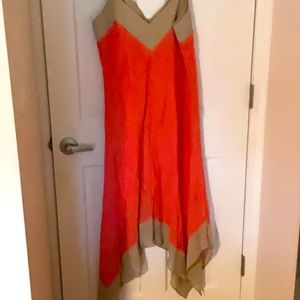 Spaghetti strap V-neck dress